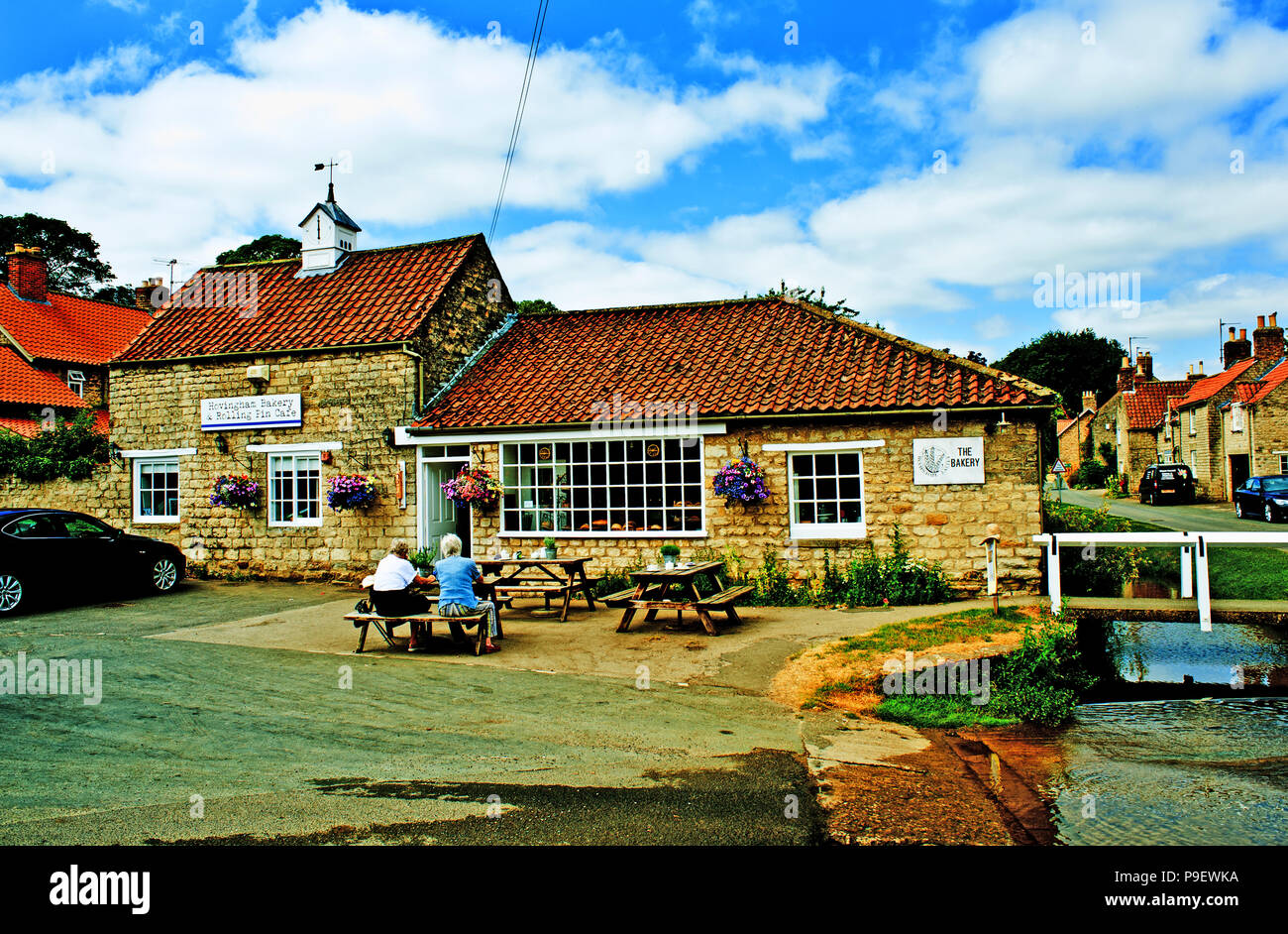 The Bakery and Rolling Pin cafe, Hovingham, North Yorkshire, England
