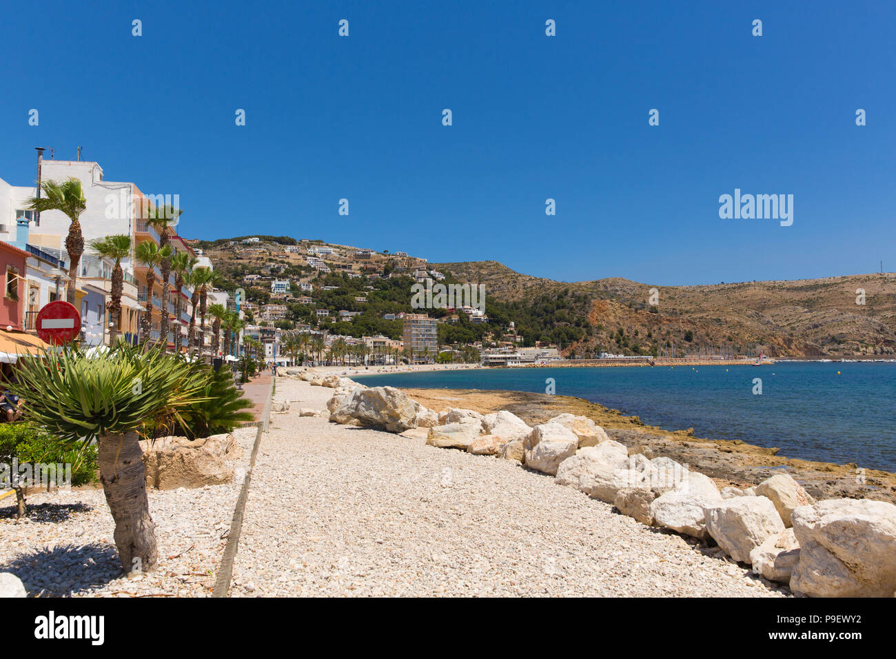 Jávea Spain beautiful Spanish town with Platja de la Grava beach