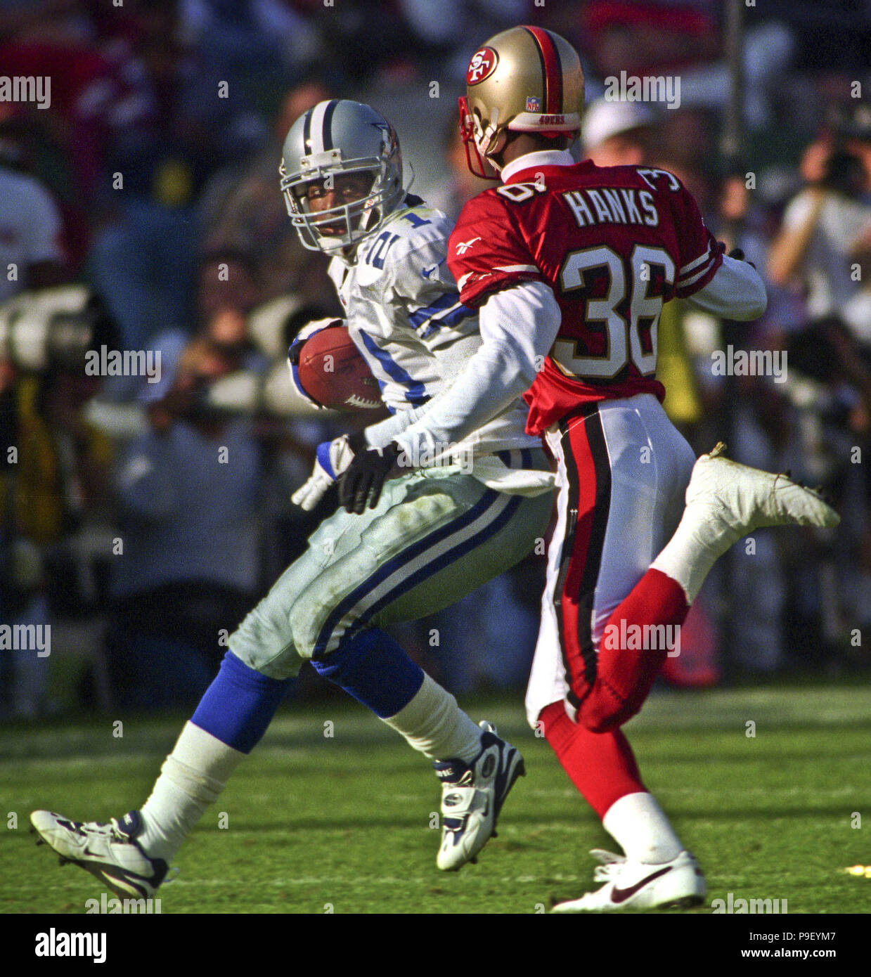 Deion Sanders competing for the San Francisco 49ers in1994 Stock Photo -  Alamy