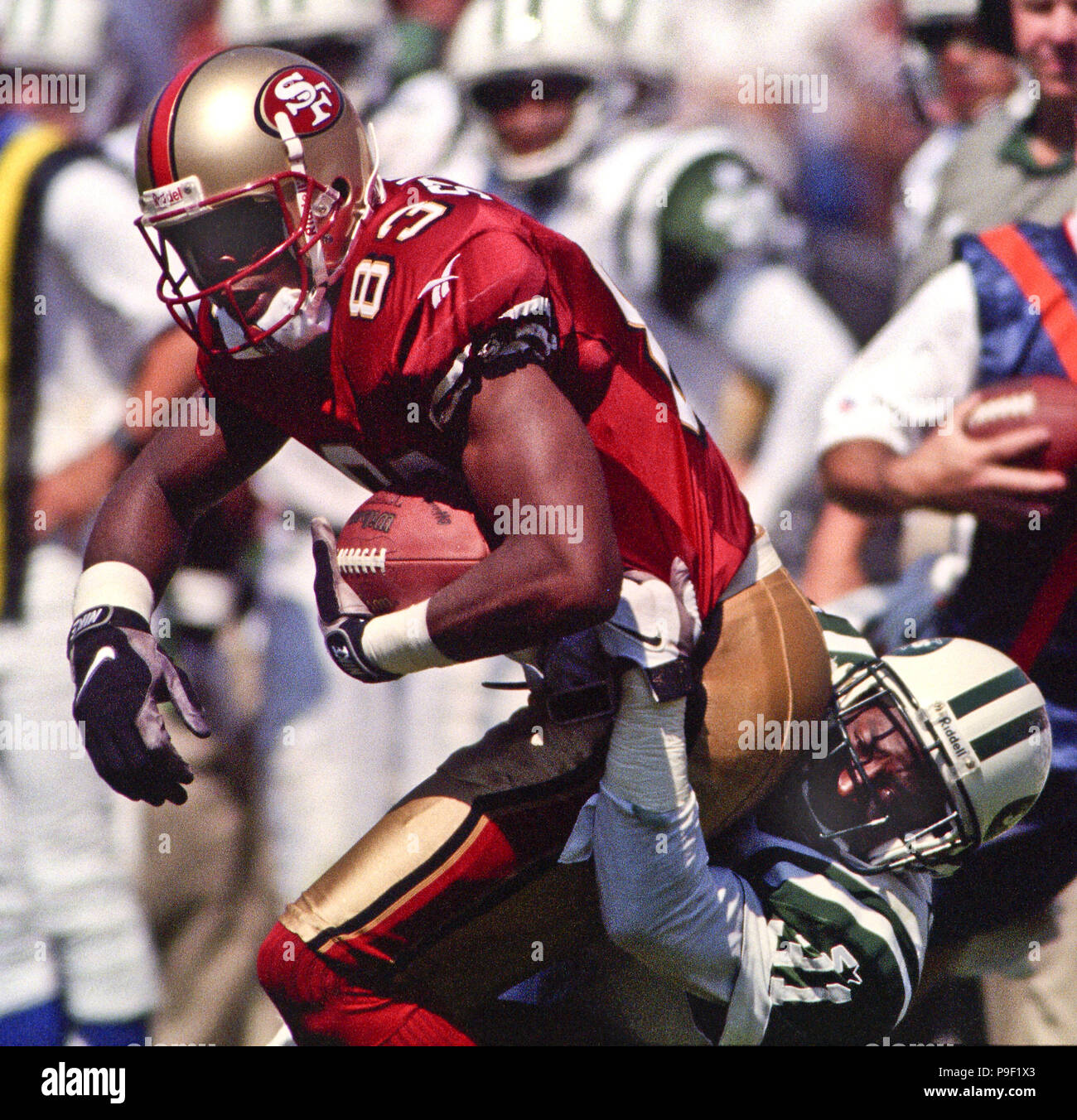 San Francisco, California, USA. 3rd Jan, 1999. San Francisco 49ers vs. Green  Bay Packers Candlestick Park Sunday, January 3, 1999. 49ers beat Packers  30-27. San Francisco 49ers wide receiver Jerry Rice Credit: