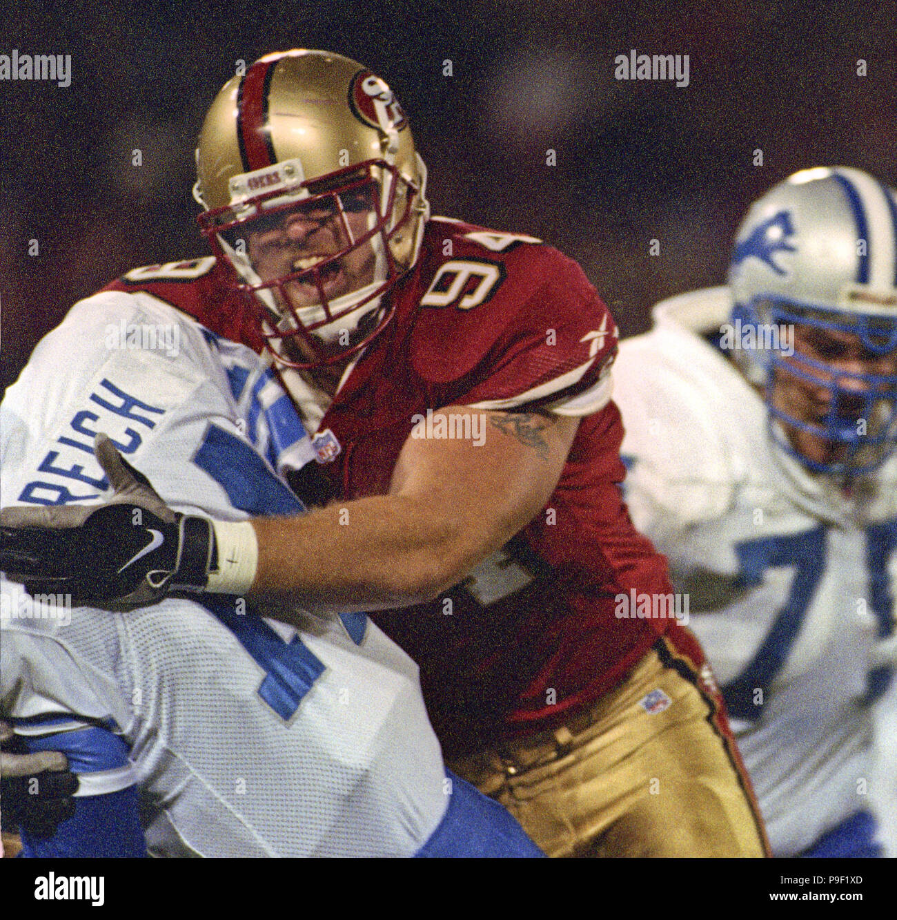 San Francisco, California, USA. 4th Nov, 2001. Detroit Lions quarterback Charlie  Batch (10) on Sunday, November