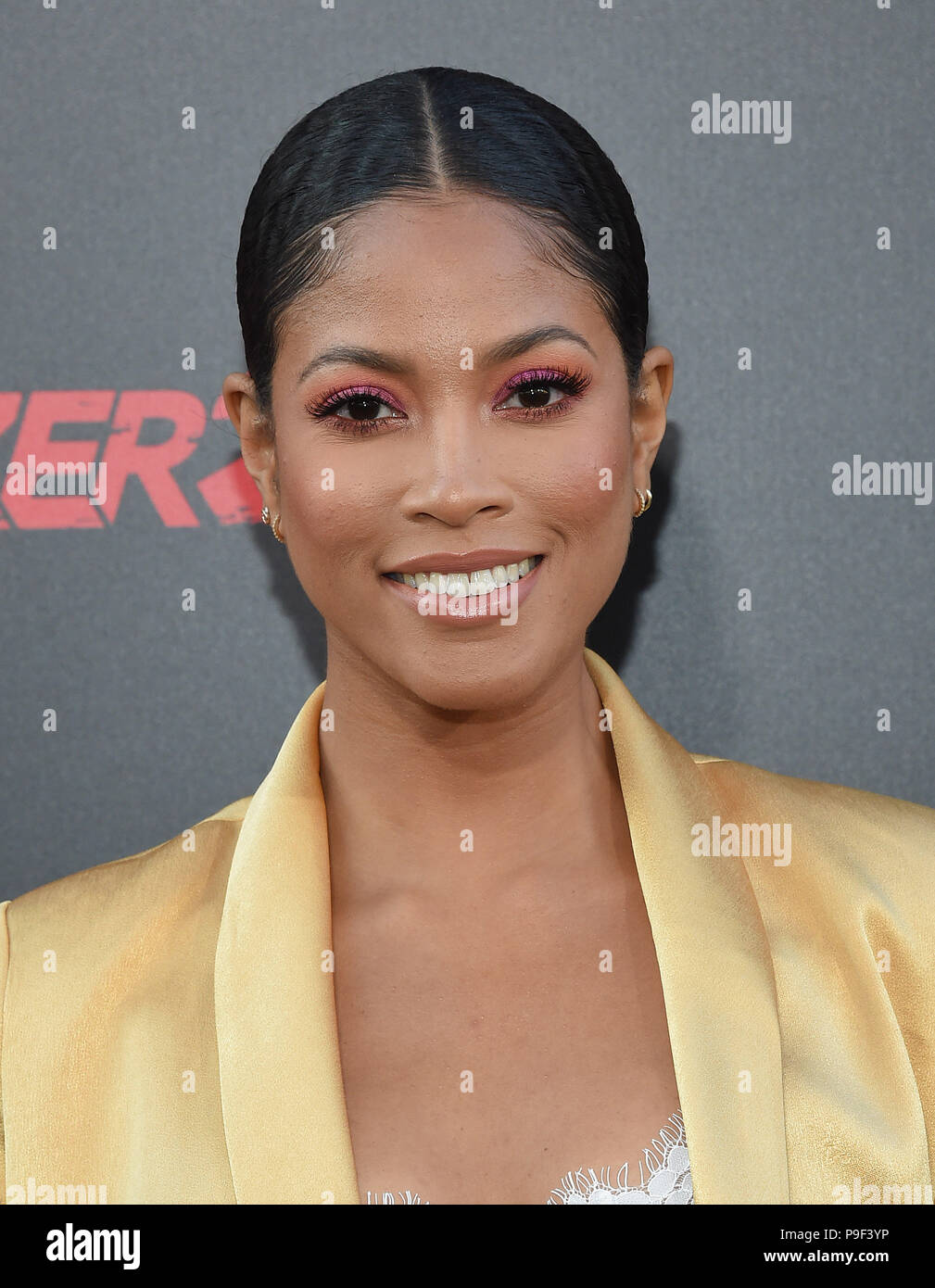 Hollywood, California, USA. 17th July, 2018. Lex Scott Davis arrives(01)