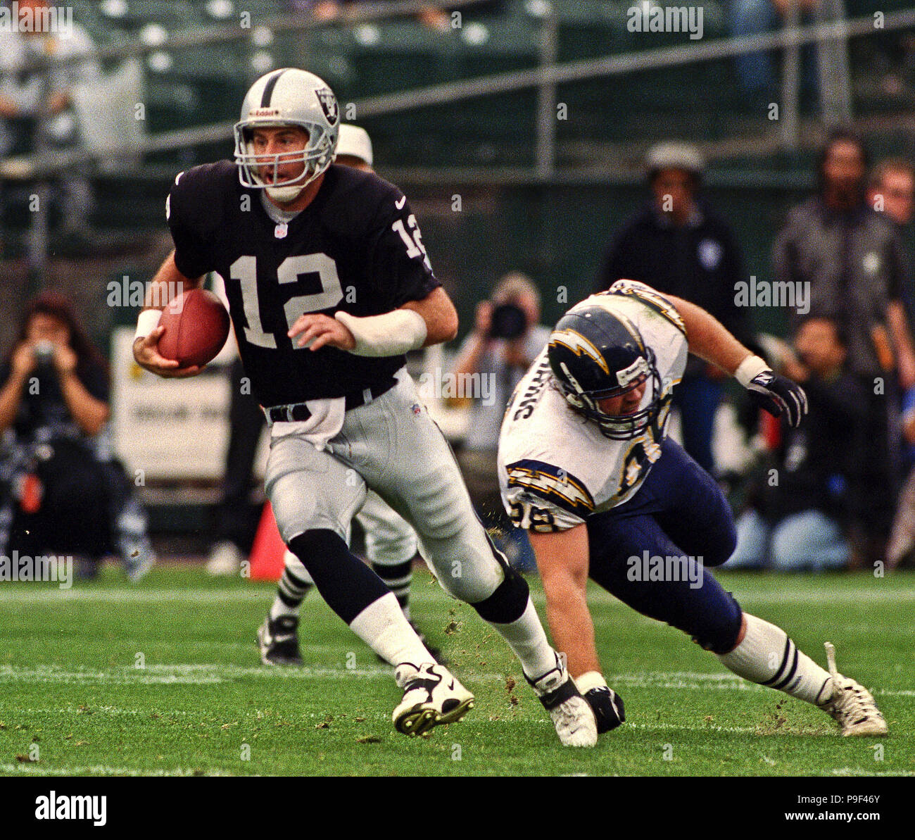 1967 San Diego Chargers @ Oakland Raiders - Vintage AFL Football Negative