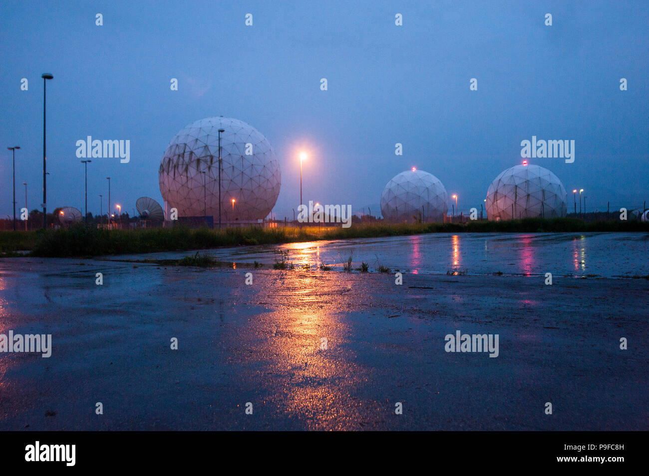 Bad Aibling. Bayern. Abhörstation des BND. Stock Photo