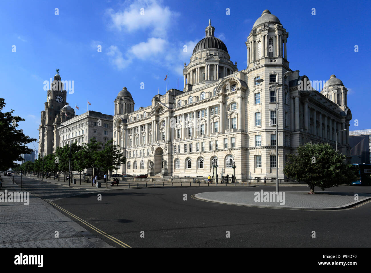 The Port of Liverpool Building, George's Parade, Pier Head, UNESCO World Heritage Site, Liverpool, Merseyside, England, UK Stock Photo