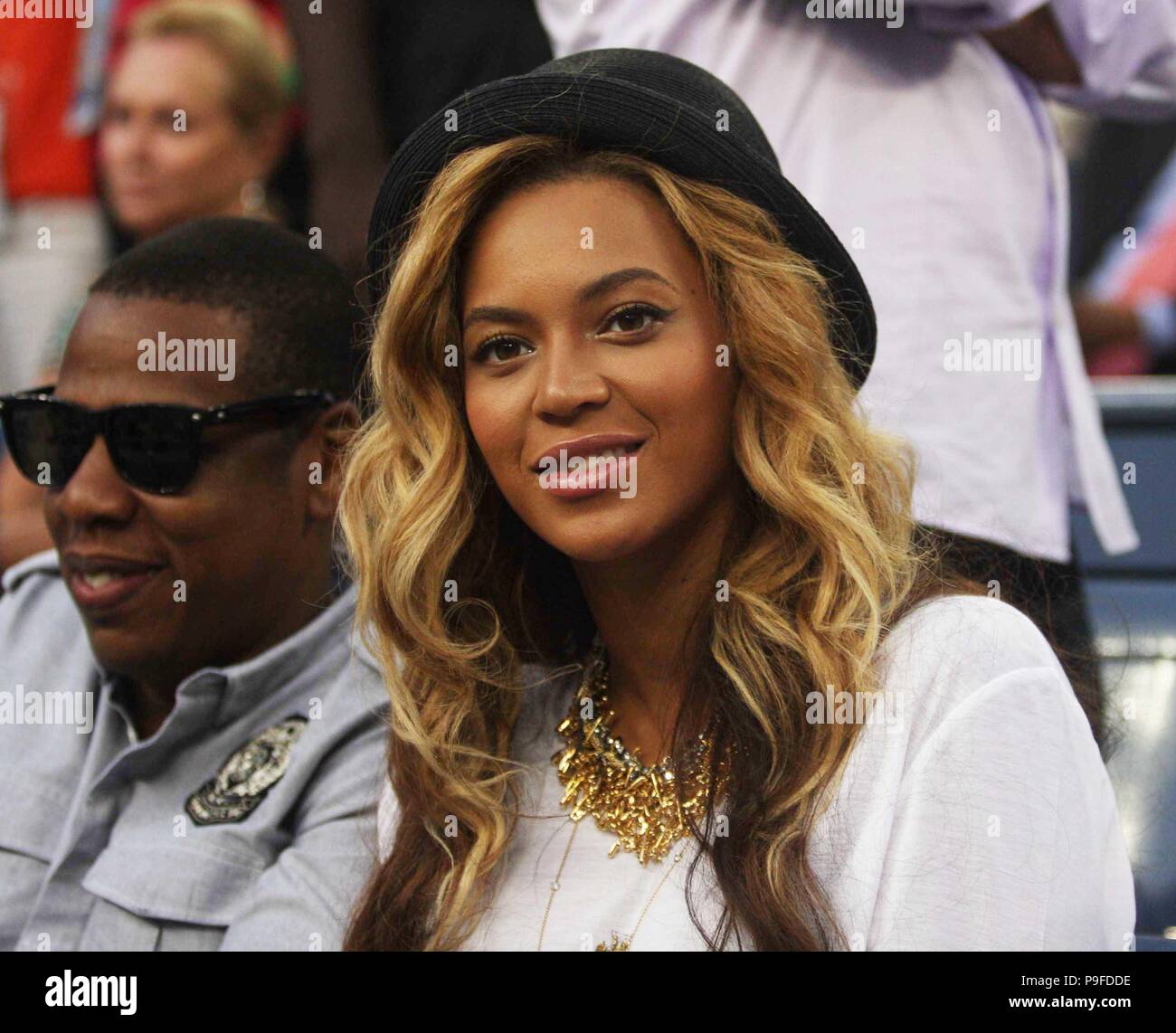 Beyonce and Jay-Z at Men's Final at US Open Tennis in Queens 9-12-2011 ...