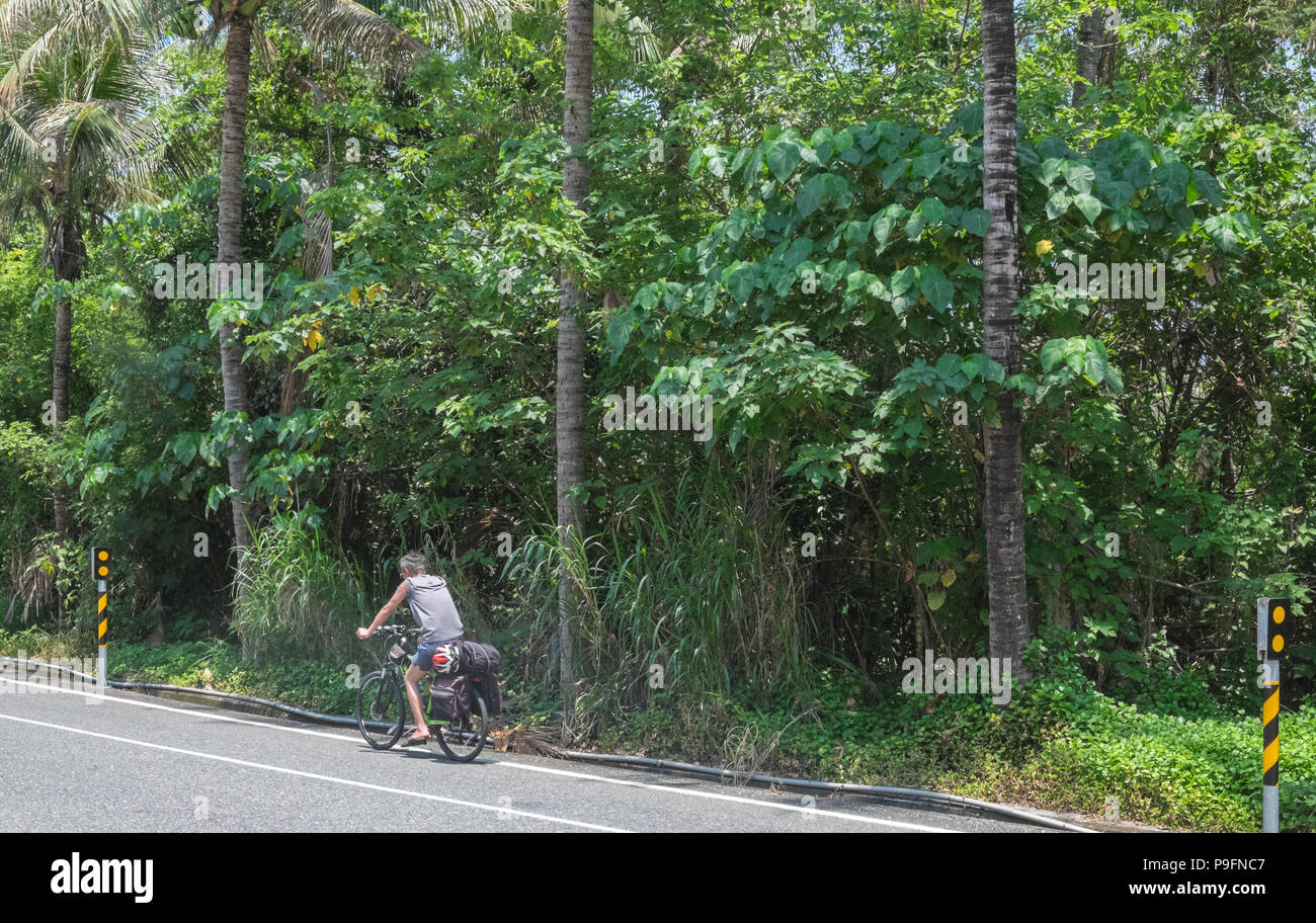 Cycling route one,one,1,route 1,island,bicycle,path,loop,Taitung,East Coast,south,of,Taipei,Taiwan,China,Chinese,Republic of China,ROC,Asia,Asian, Stock Photo