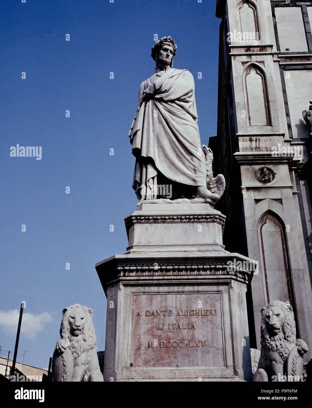 MONUMENTO A DANTE. Location EXTERIOR, FLORENZ, ITALIA Stock Photo Alamy