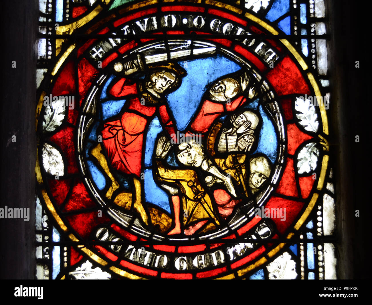 Stained glass at Basel Minster in Switzerland Stock Photo Alamy