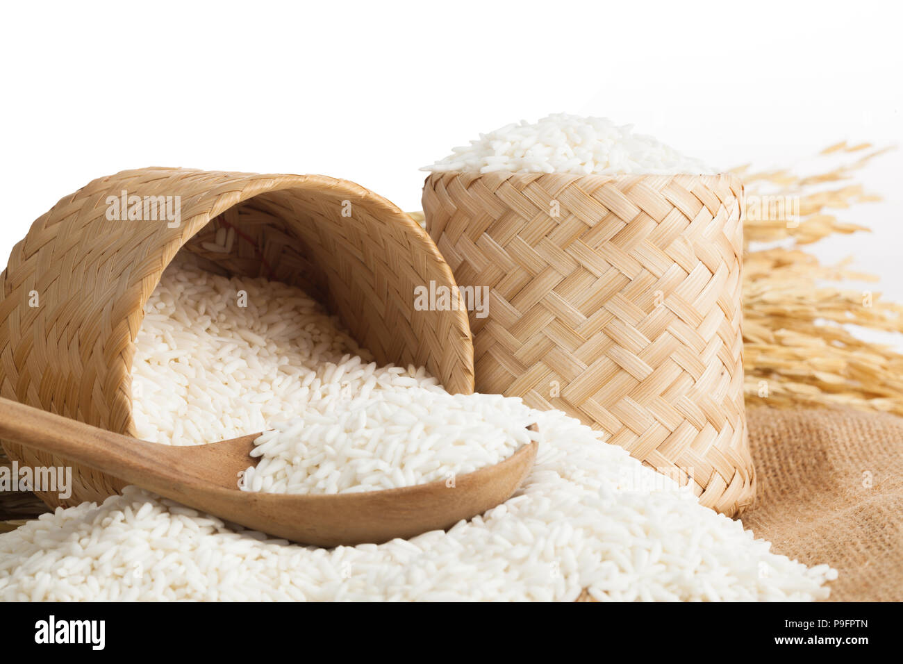 Plate plain rice on table hi-res stock photography and images - Alamy