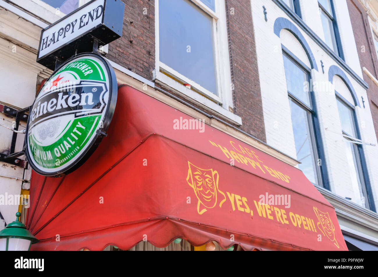 Coffeeshop 'Happy End', The Hague, Netherlands Stock Photo