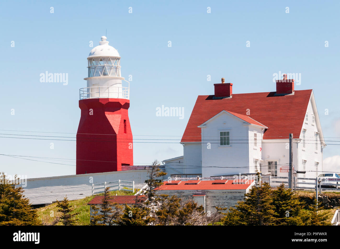 Long Point lighthouse near Twillingate in Newfoundland. Stock Photo