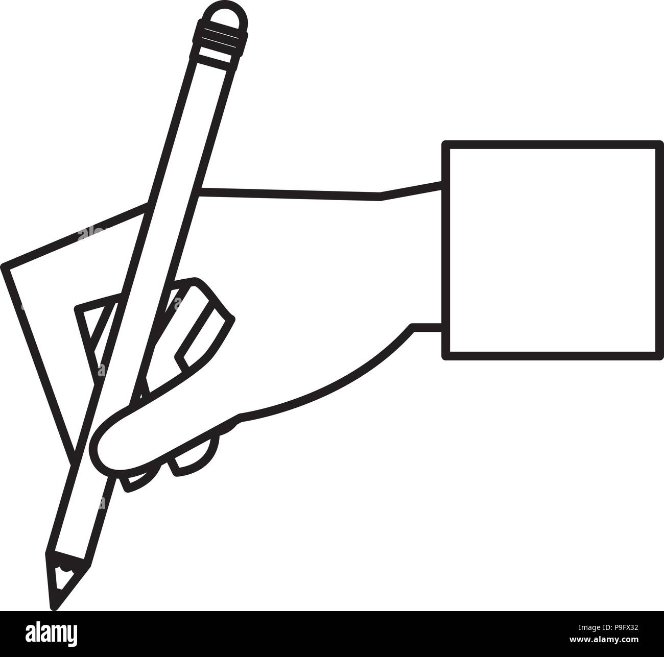 hand writing with pencil Stock Vector Image & Art - Alamy