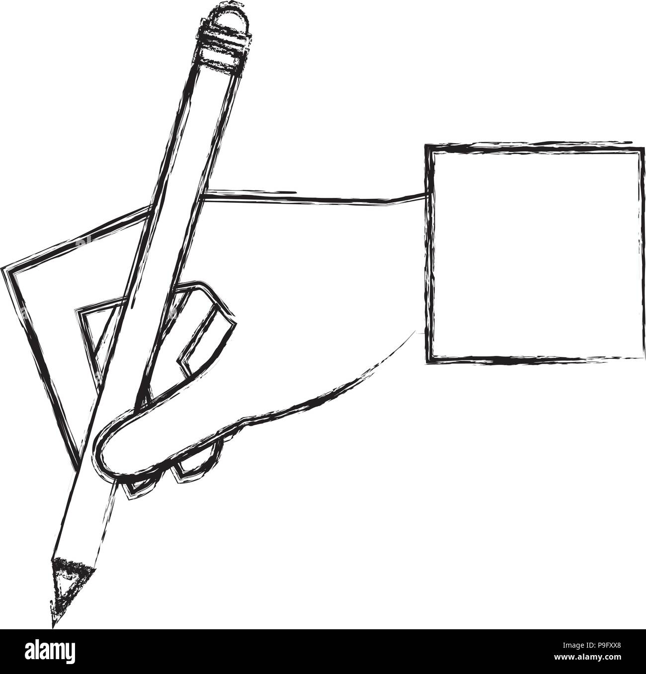 hand writing with pencil Stock Vector Image & Art - Alamy