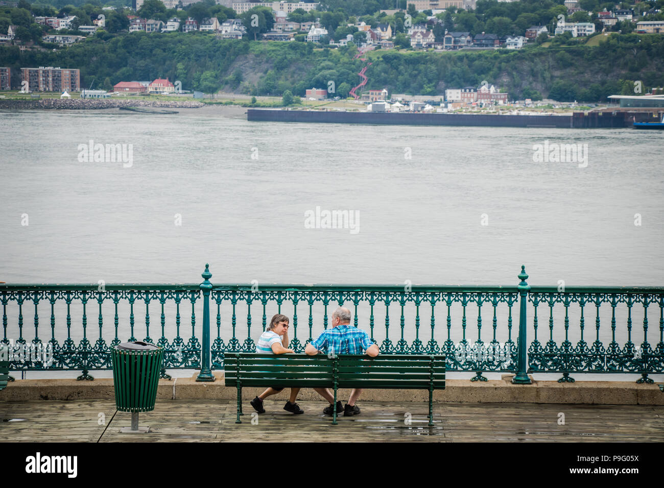 Dufferin Terrace near Chateau Frontenac Quebec City Canada Stock Photo