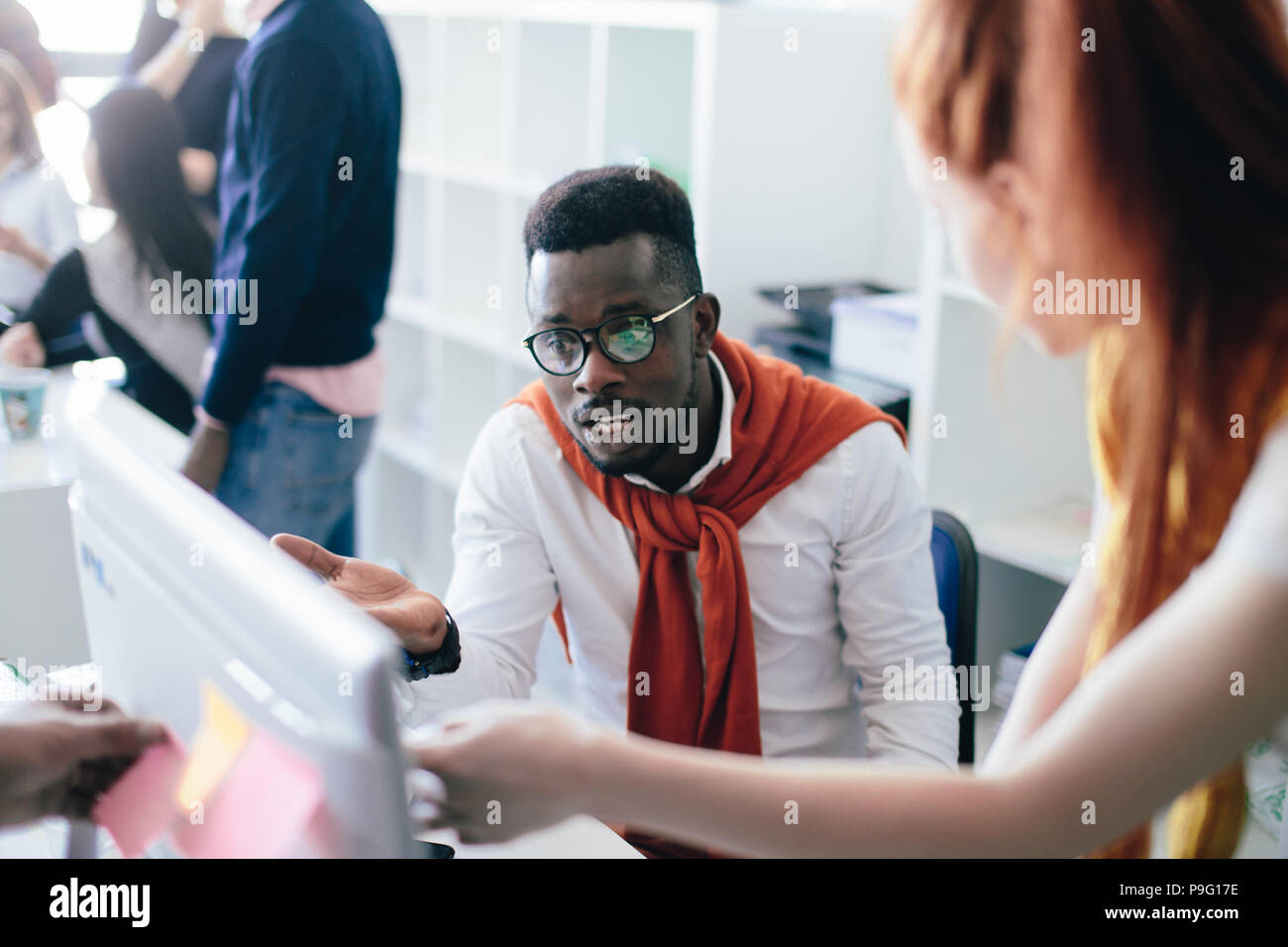 Complaining worker office hi-res stock photography and images - Alamy