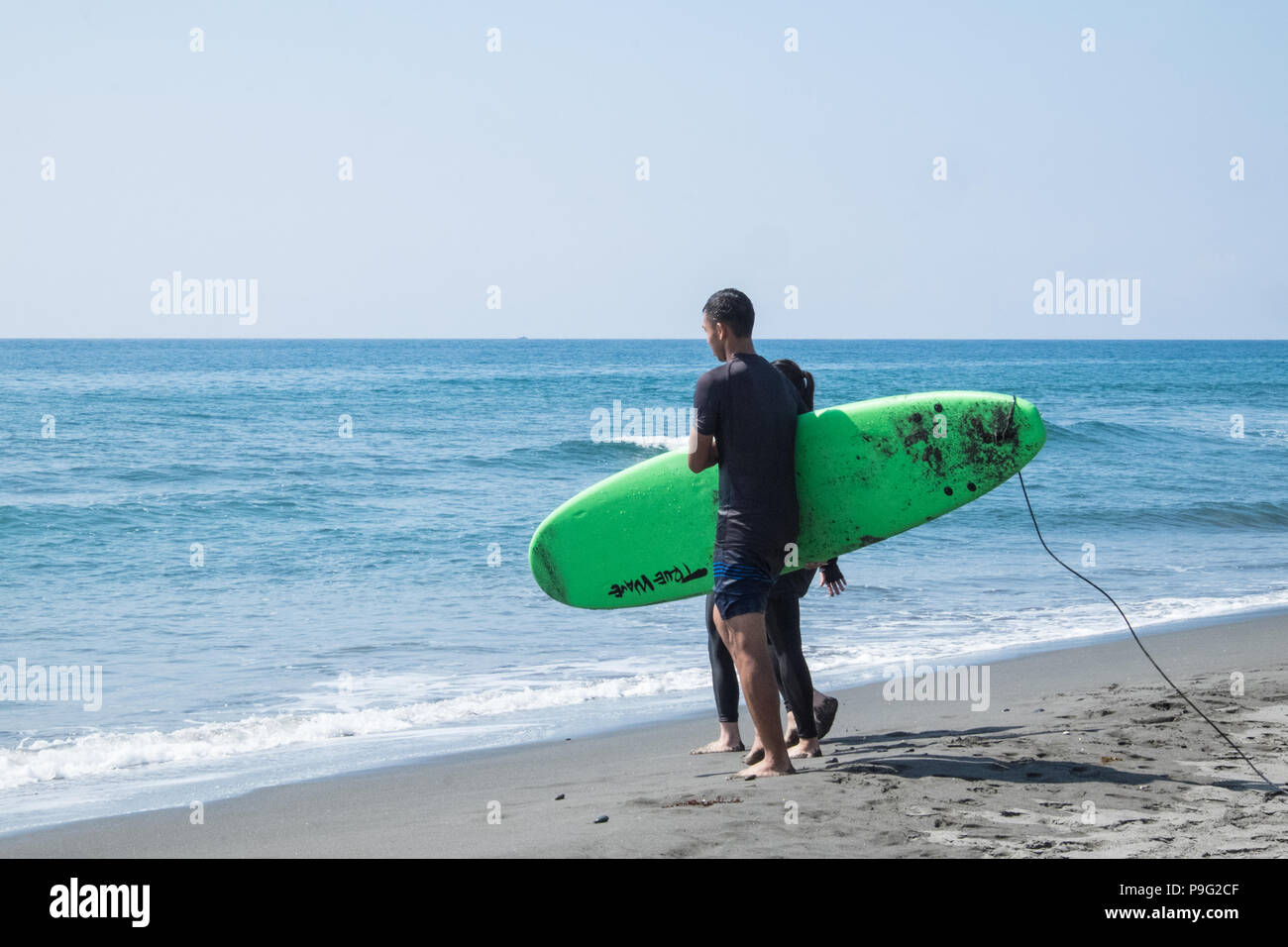 Dulan beach,Surfing,surfboards,lesson,on,coast,beach,near,Taitung,East