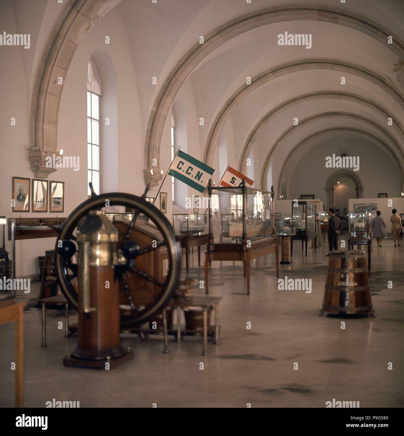 SALA DE NAVEGANTES DEL MUSEO DE LA MARINA DE LISBOA. Location MUSEO