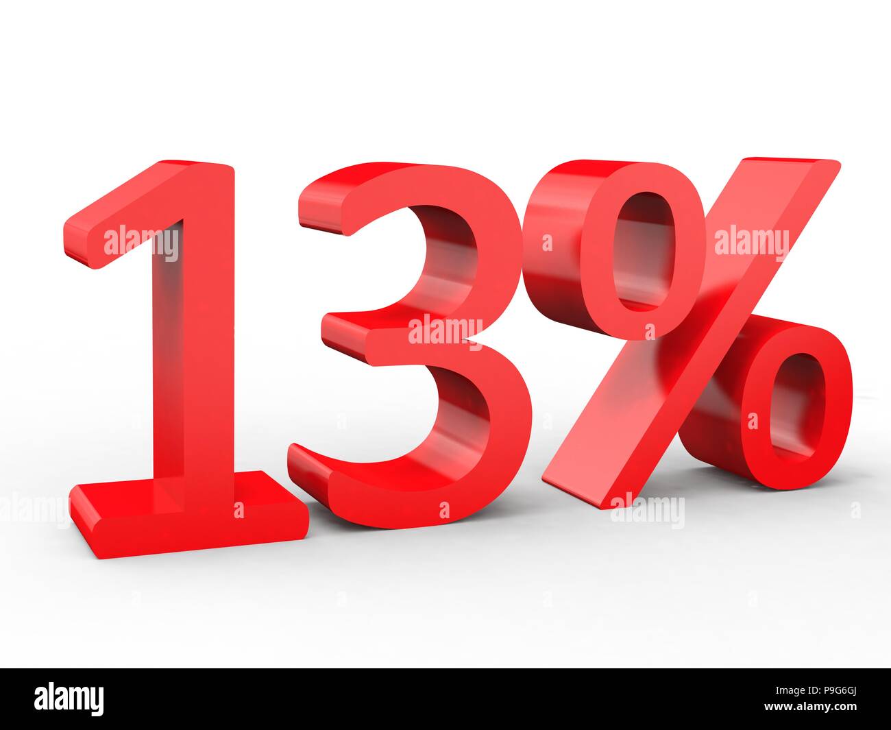 13-percent-discount-red-3d-numbers-on-isolated-white-background-stock