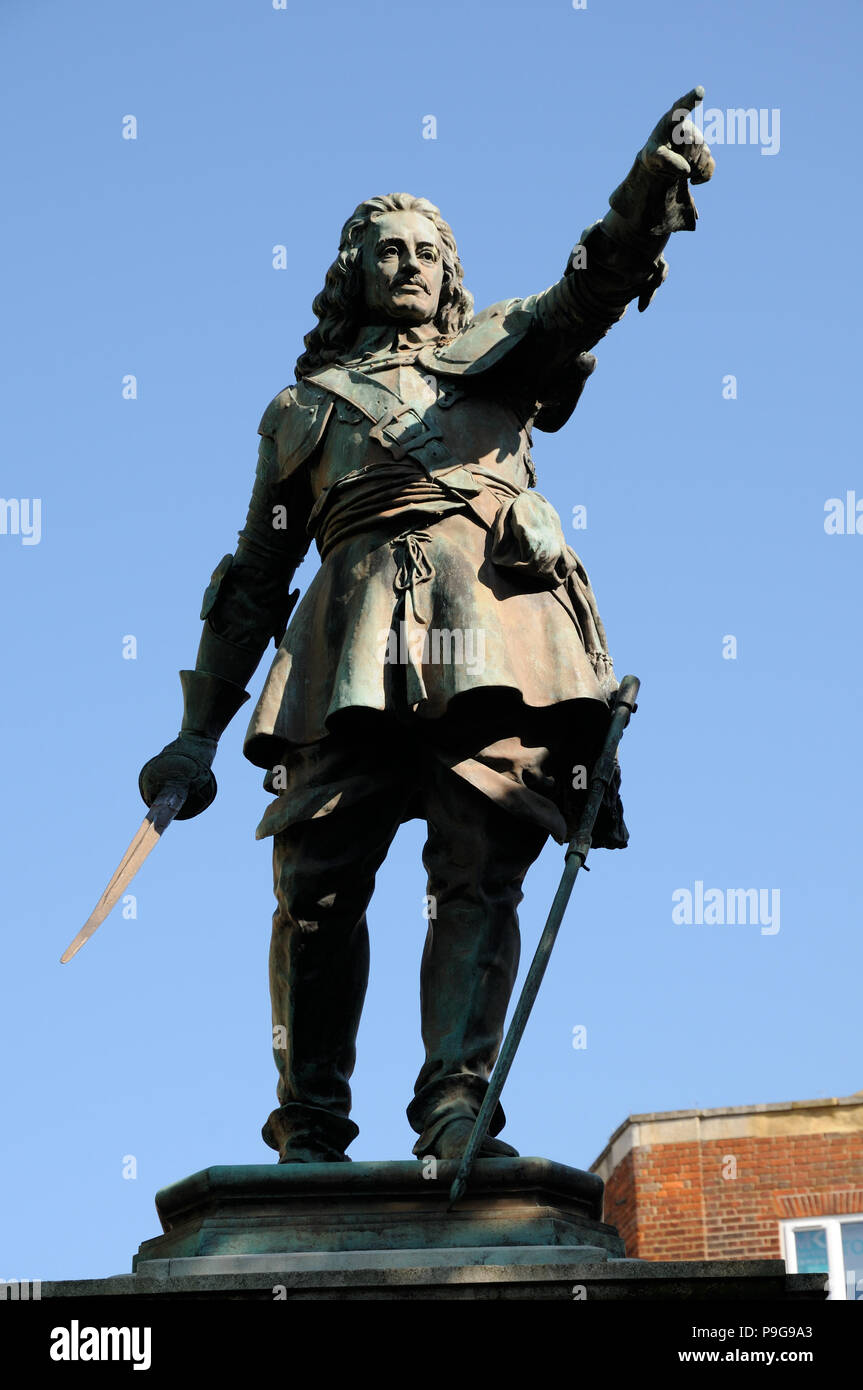 John Hampden Statue, Aylesbury, Buckinghamshire Stock Photo