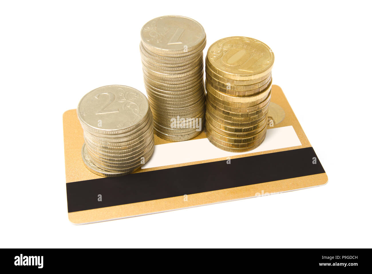 money, cards, credit, coin, finances, business Stock Photo