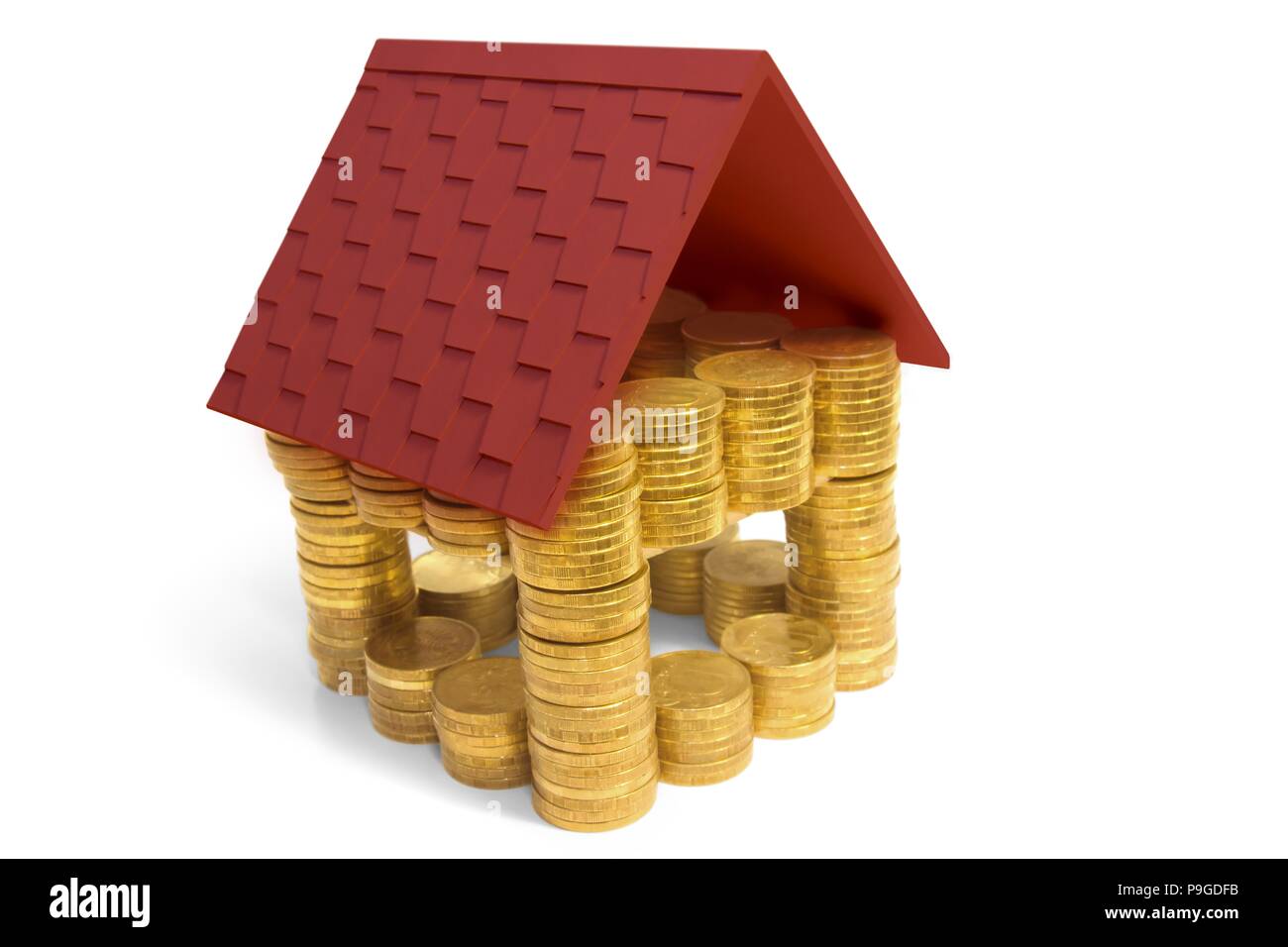 coin, money, house Stock Photo