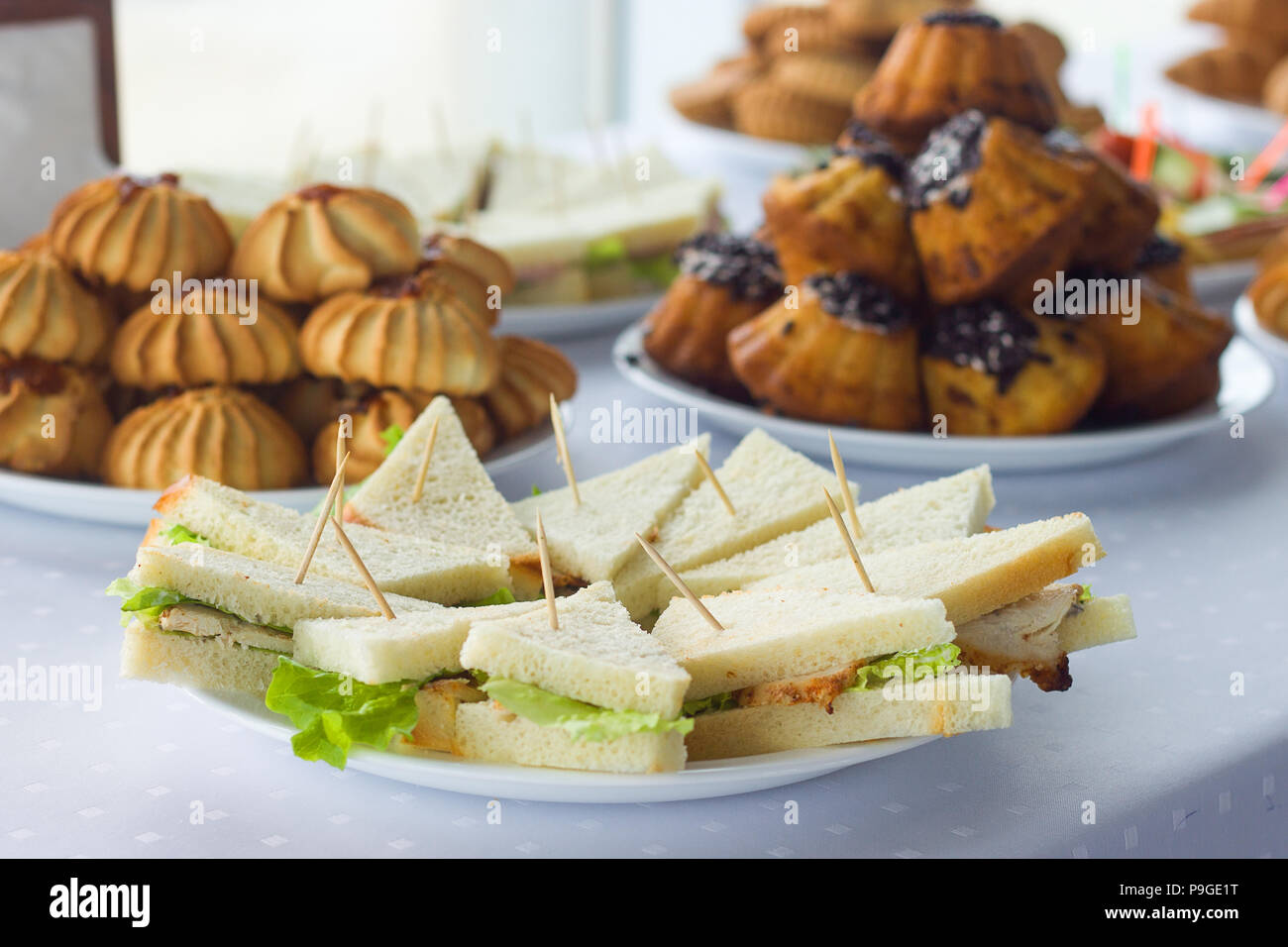 Coffee break, catering a business conference Stock Photo Alamy