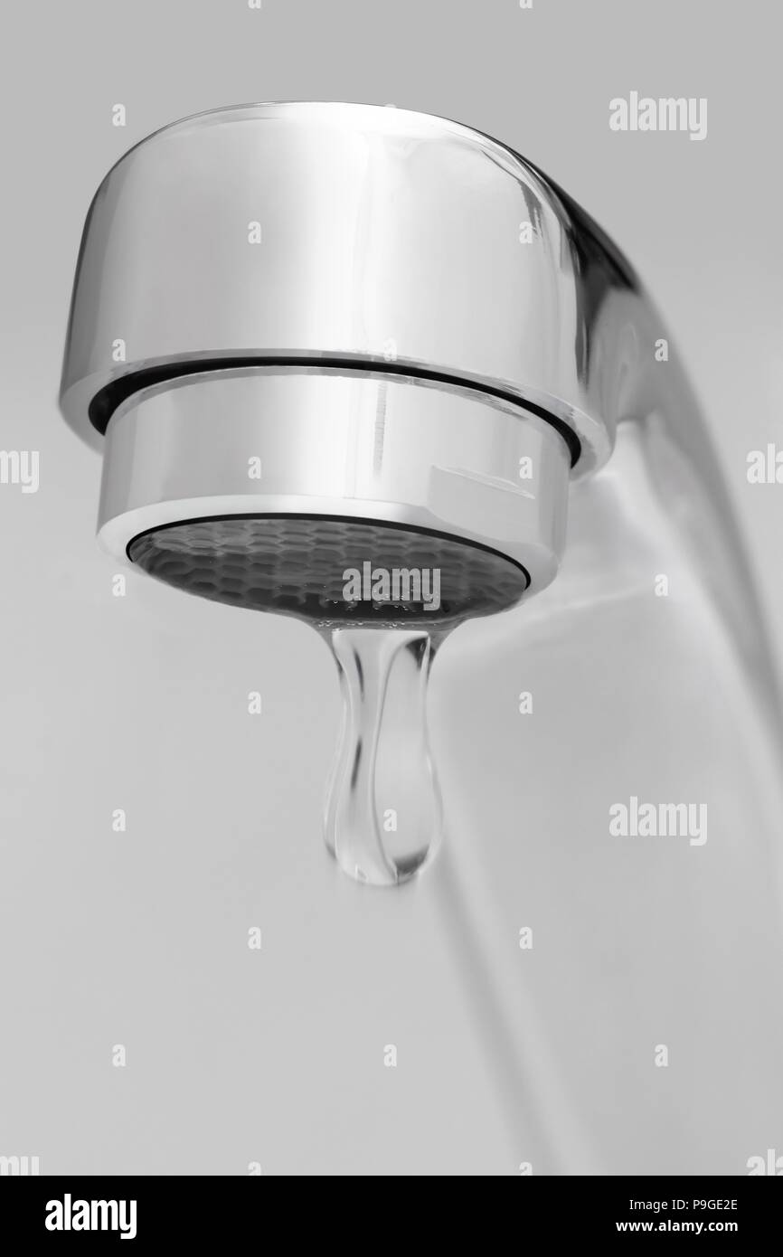 faucet, water, drop, objects, equipment Stock Photo