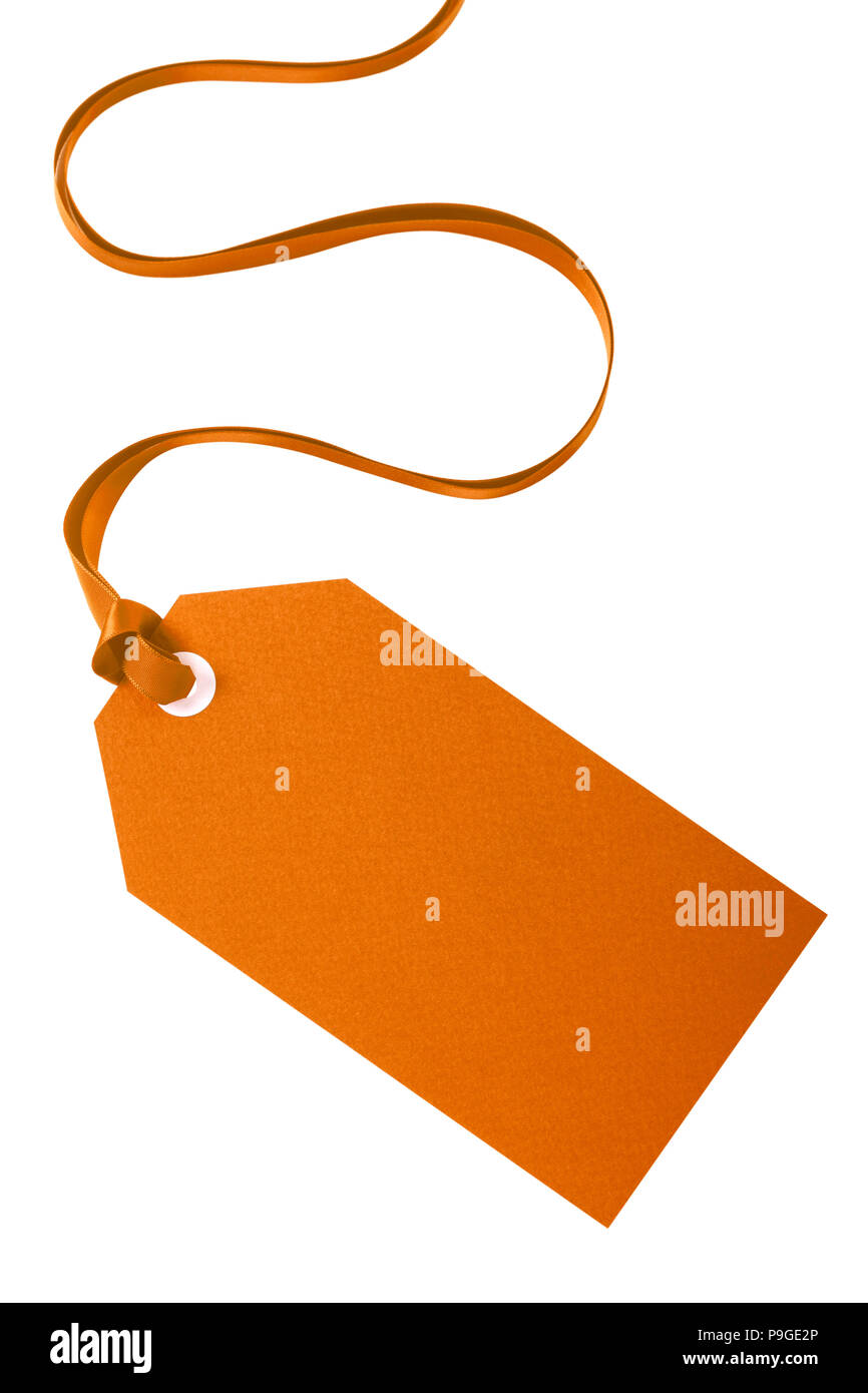 Plain Ribbon Tag Label tag cut out plain hi-res stock photography and images - Alamy