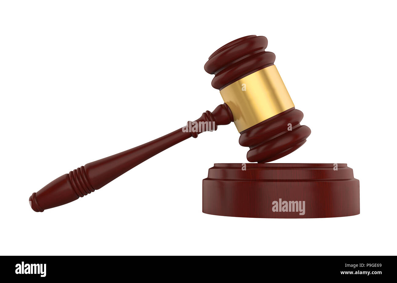 Judge Gavel Isolated Stock Photo Alamy