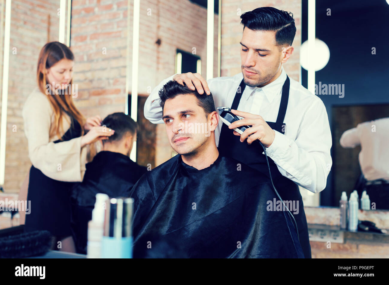 Hair clipper skills hi-res stock photography and images - Alamy
