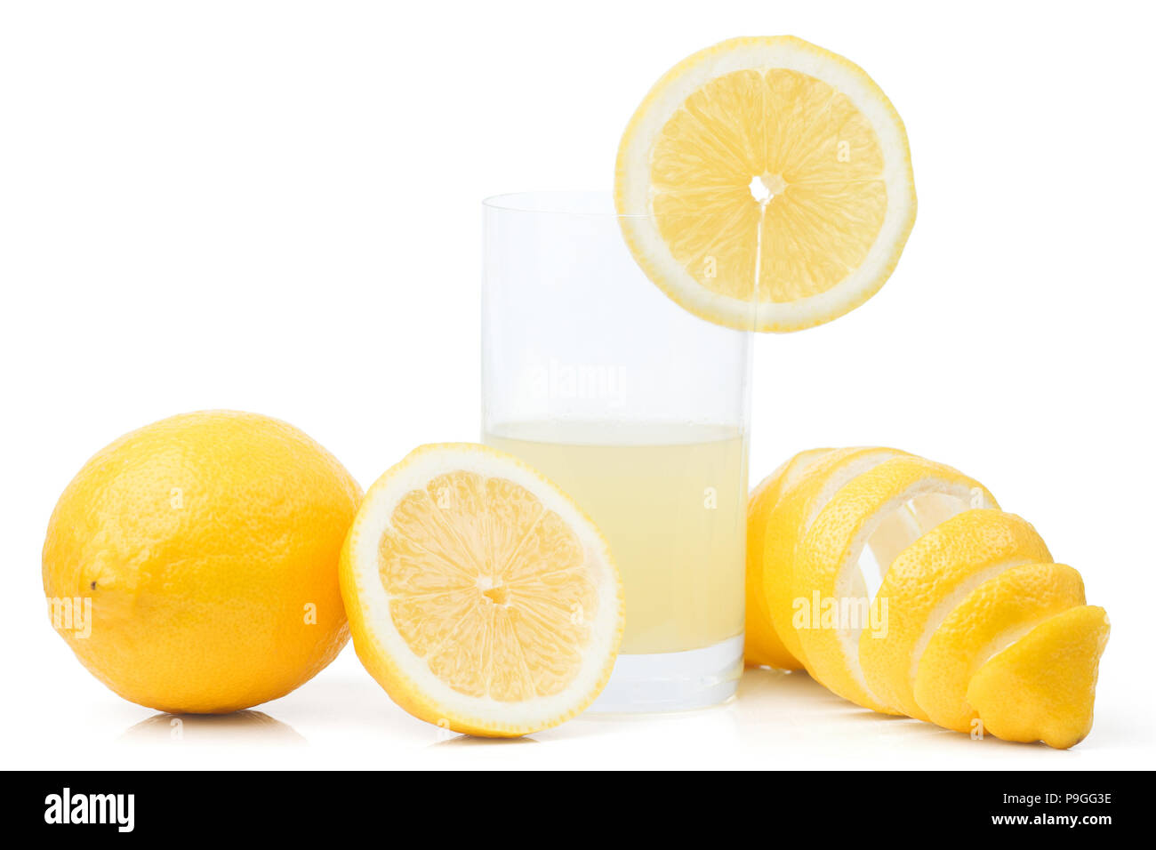 lemons and juice Stock Photo Alamy