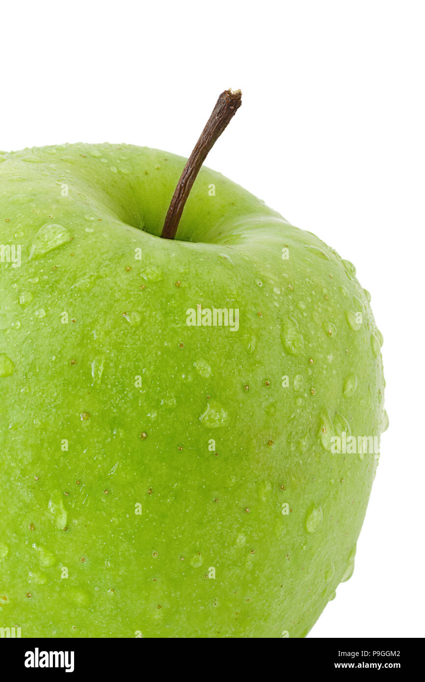 Green Apple on white Stock Photo