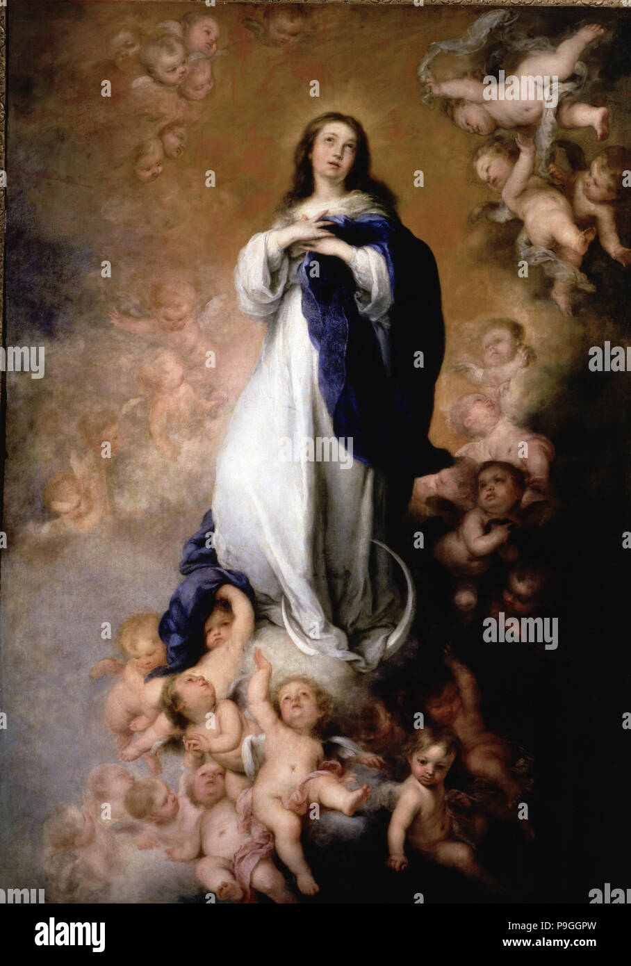 The Immaculate of Soult', by Bartolomé Esteban Murillo, 1678. Stock Photo