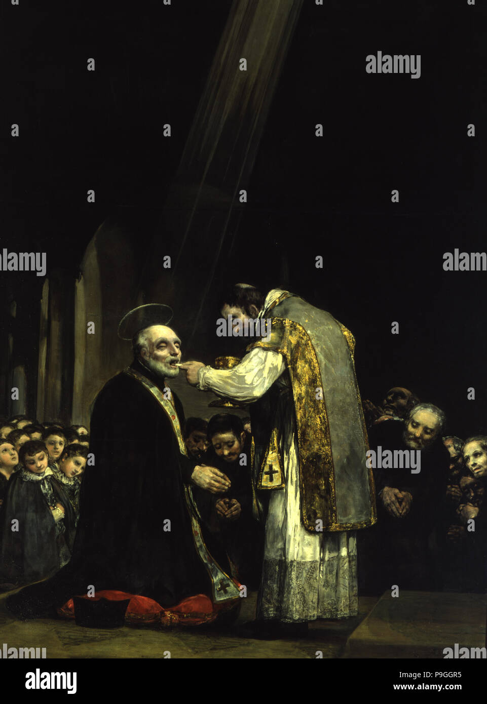 Last Communion of St. Joseph Calasanz' by Francisco de Goya. Stock Photo