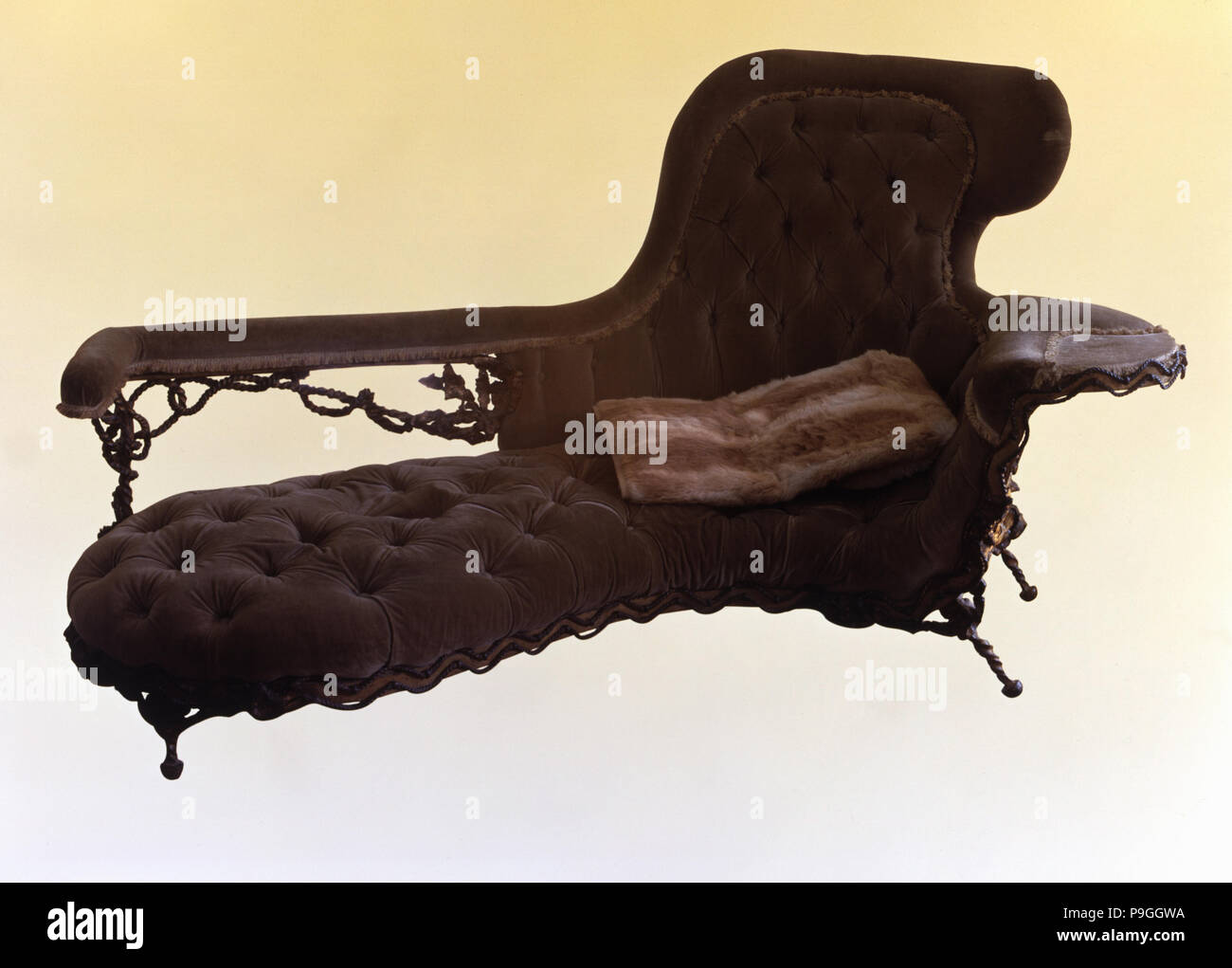 Easy chair sofa, designed by Antoni Gaudí. Stock Photo