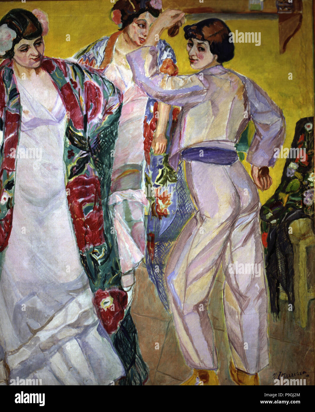 'Flamenco venue' by Francisco Iturrino, 1917. Stock Photo