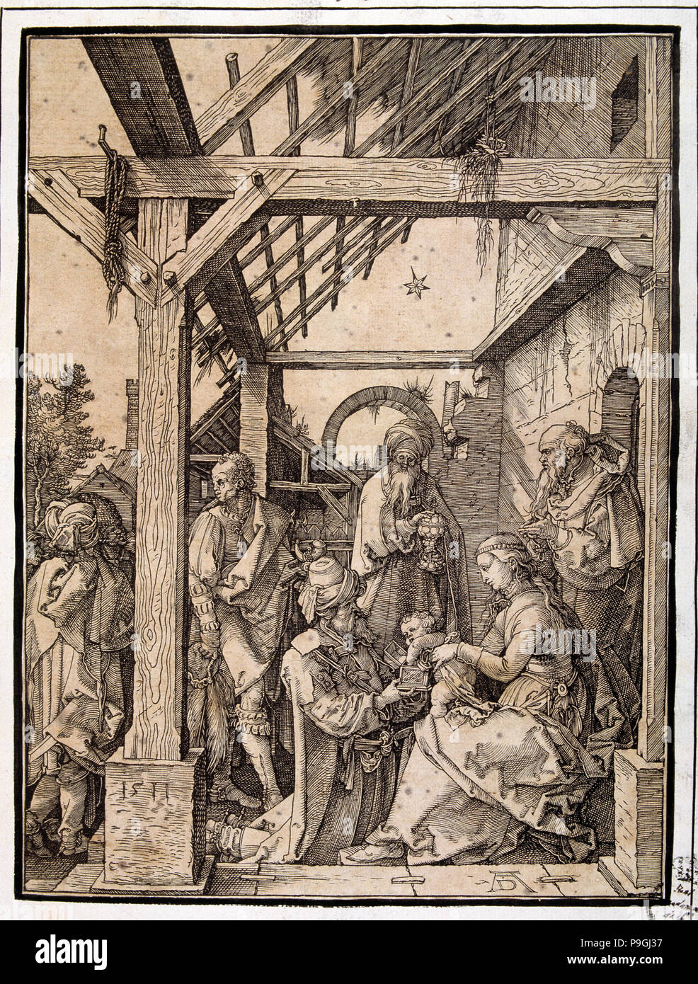 'Adoration of the Magi', by Albrecht Dürer Stock Photo - Alamy