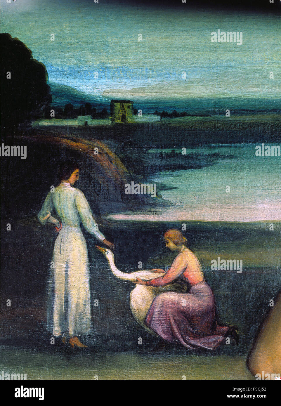 'Altarpiece of Love', detail of the upper right panel 'Jupiter seduces