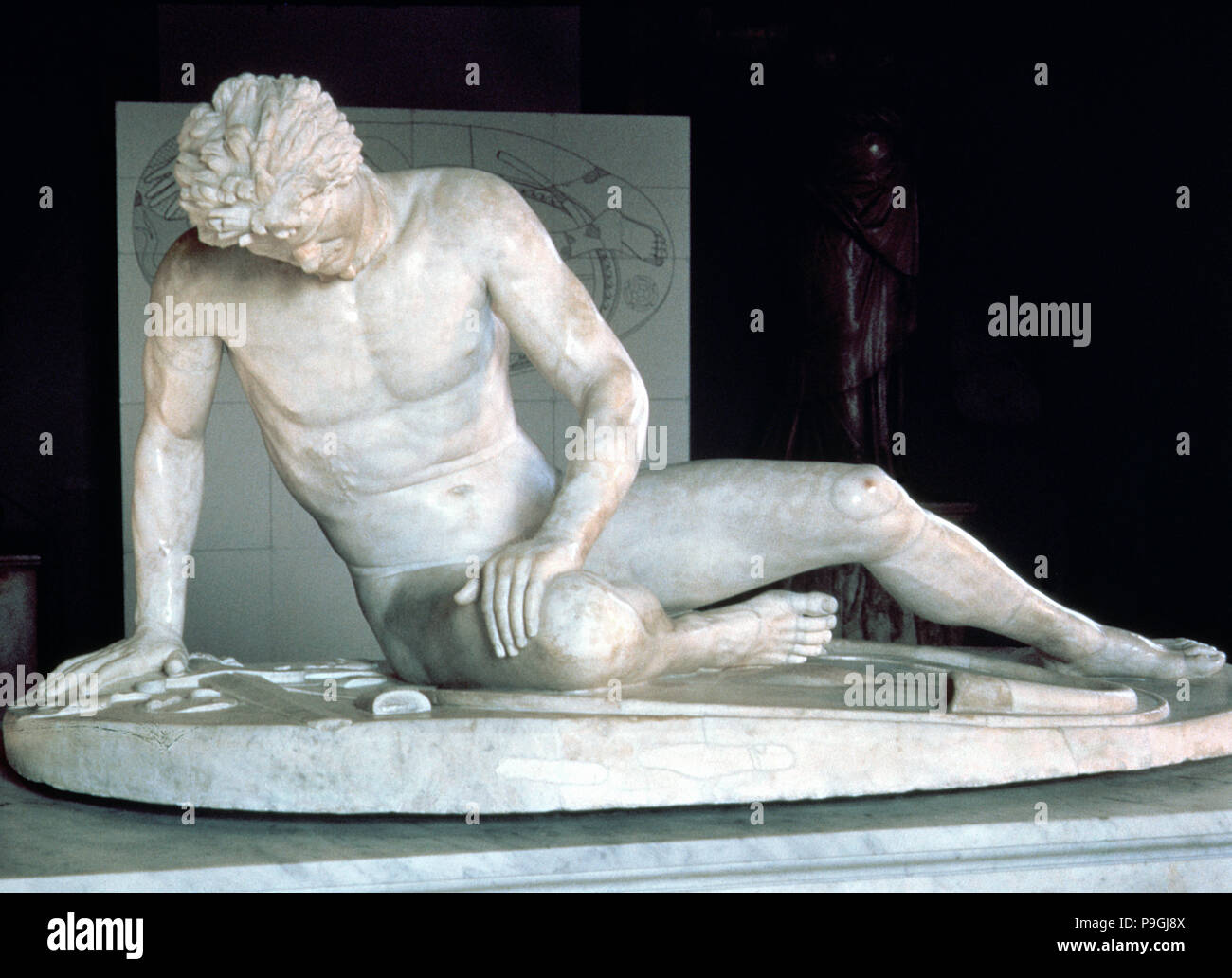 The Galata, Dying Gaul, a Roman copy of a Greek original from Pergamum, 3rd-2nd century BC. Stock Photo
