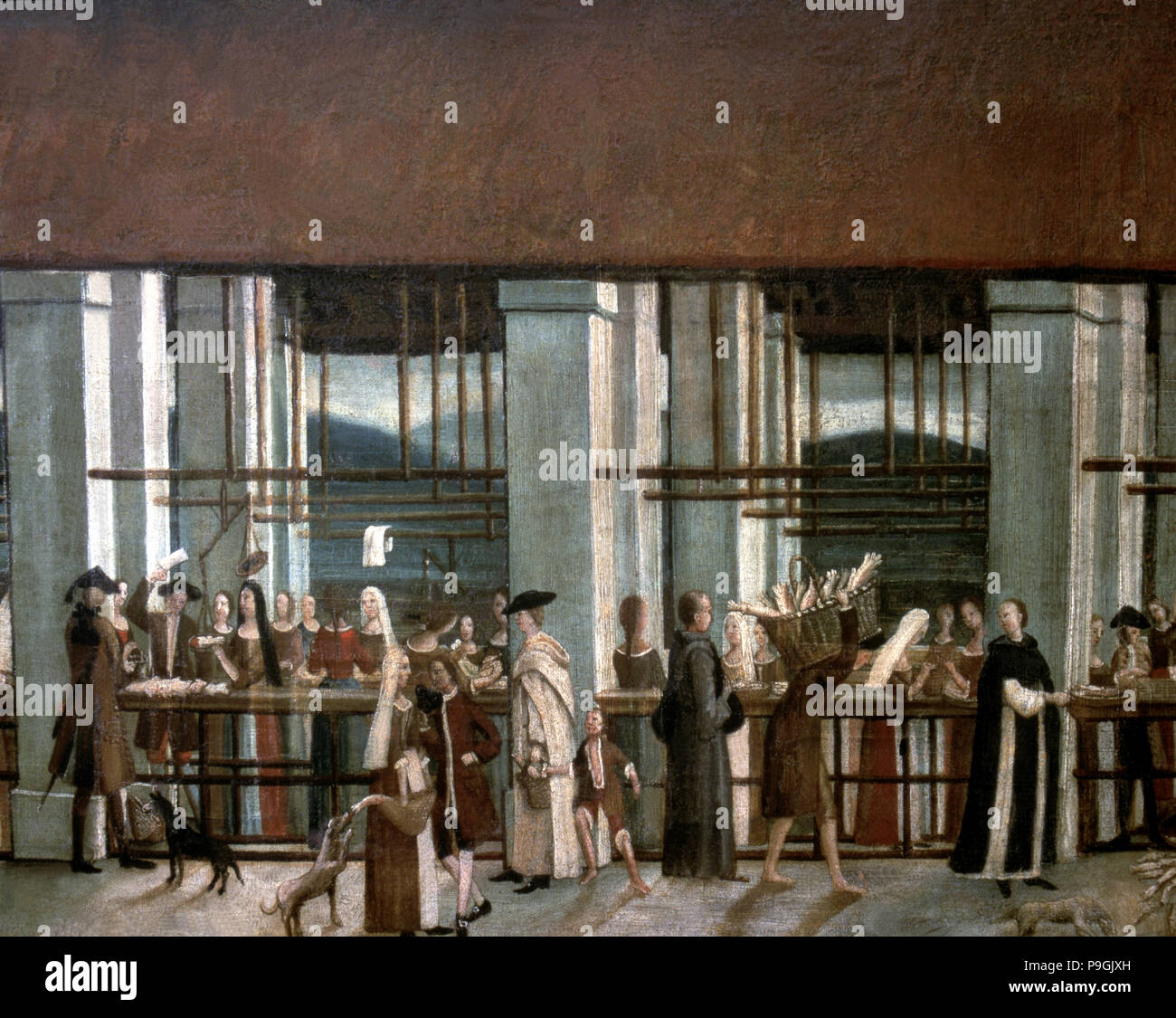 Detail of the painting 'The Bornet', oil on canvas Stock Photo - Alamy