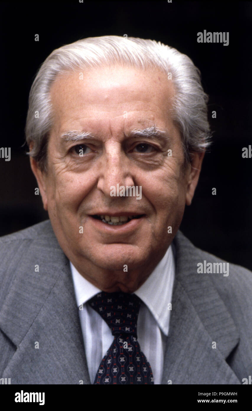 Joaquin Calvo Sotelo (1905-1993), Spanish writer, portrait, 1975. Stock Photo