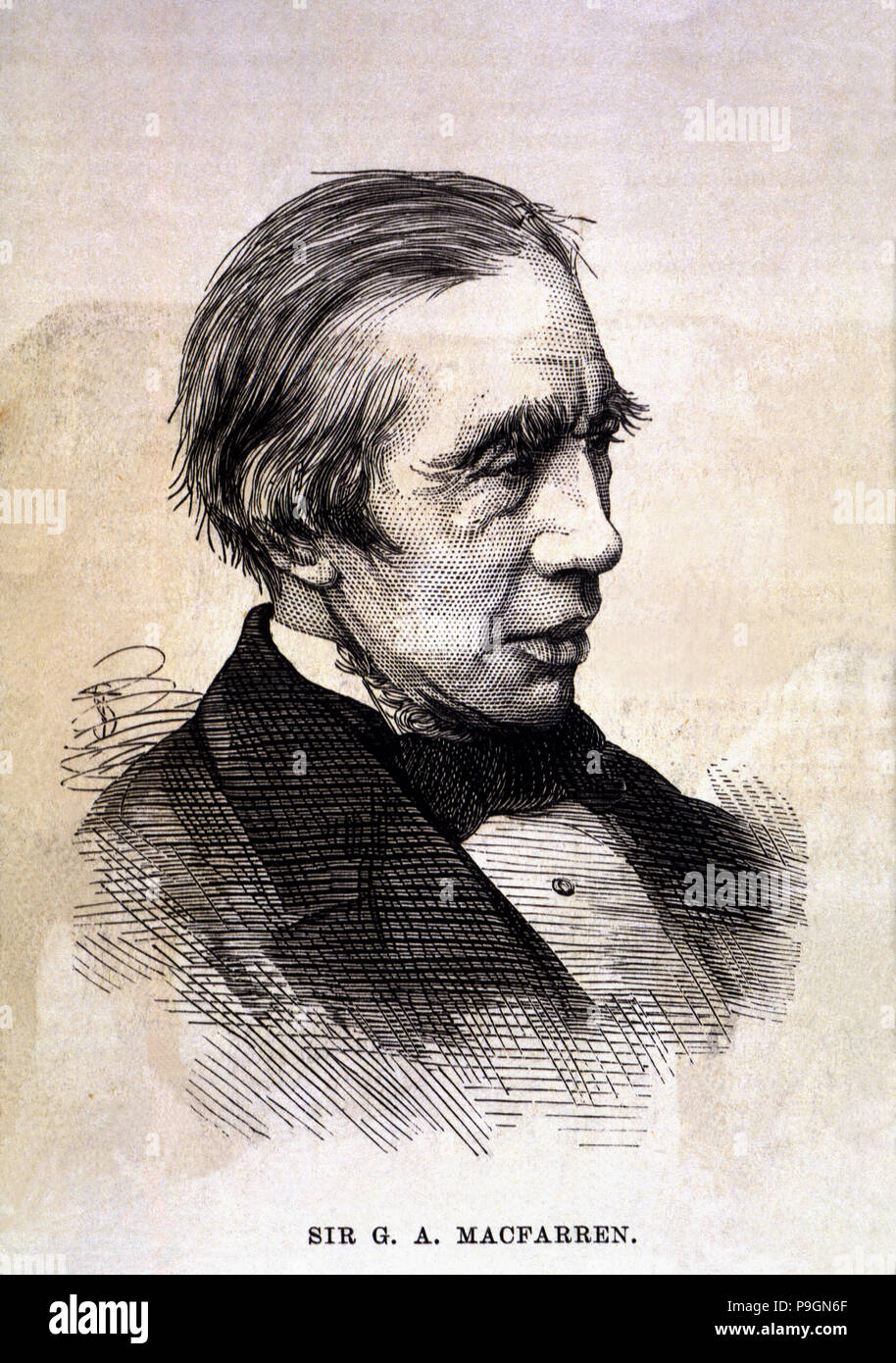 George Alexander MacFarren (1813-1887), British composer. Stock Photo