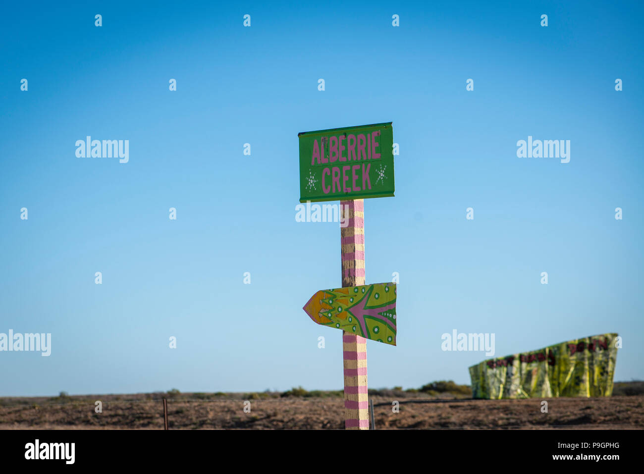 Desert art. South Australia Stock Photo