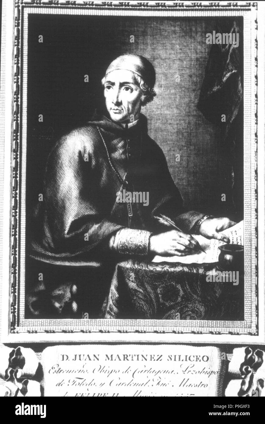 Juan Martinez Siliceo (1486-1557), Spanish scholar and ecclesiastic. Stock Photo