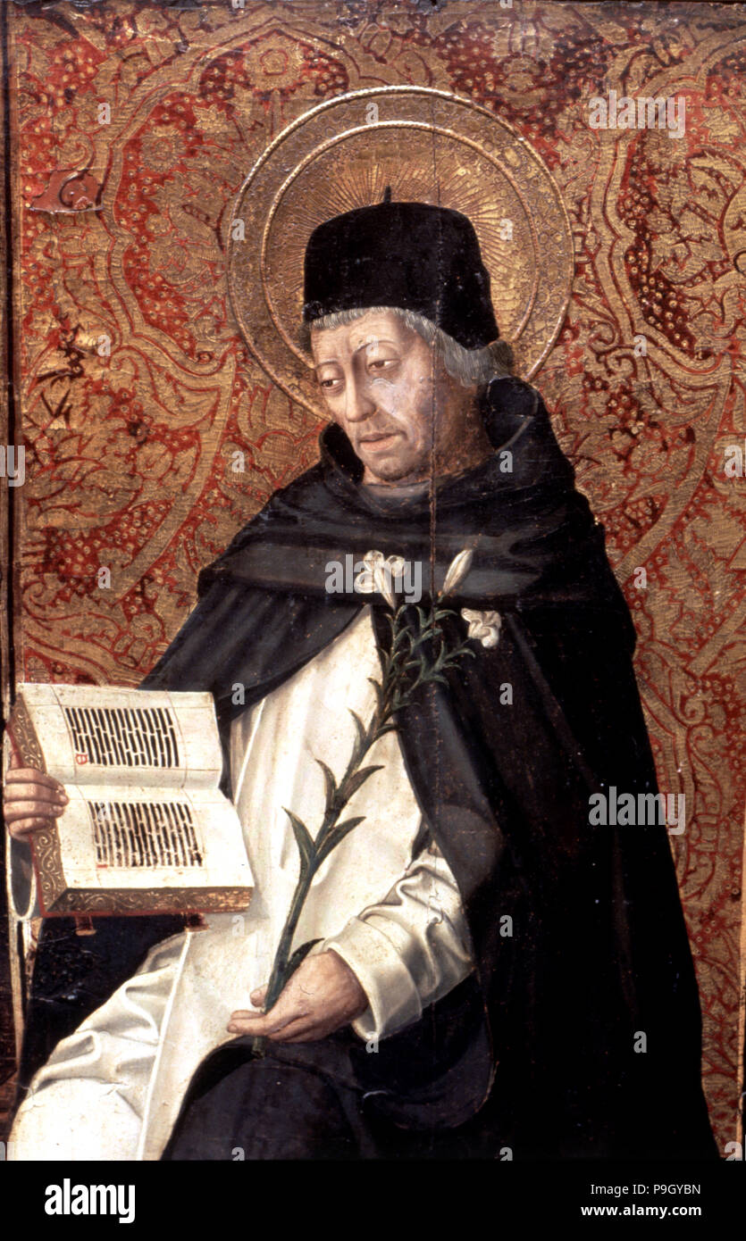 Santo Domingo de Guzman (1171-1221), Spanish religious founder of the Order of Preachers. Stock Photo