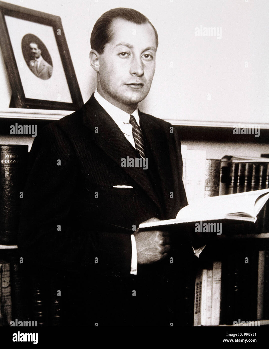José Antonio Primo de Rivera (1903-1936), Spanish politician founder of the Falange. Stock Photo