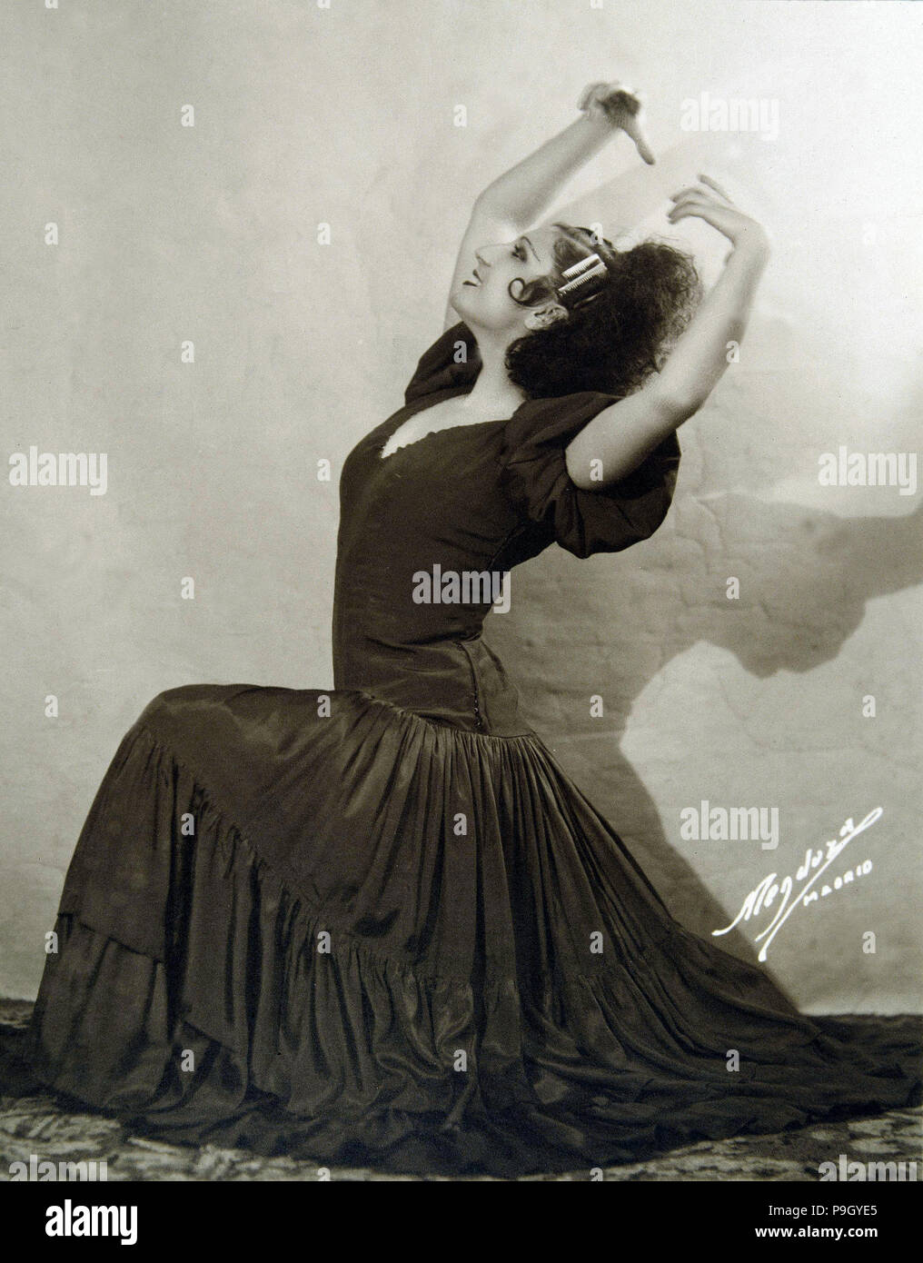 Pilar López Julve (19122008), Spanish dancer and choreographer Stock