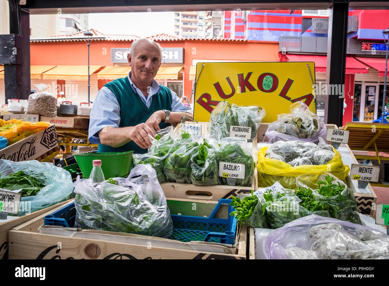 Albania, Tirana, daily life, market Stock Photo