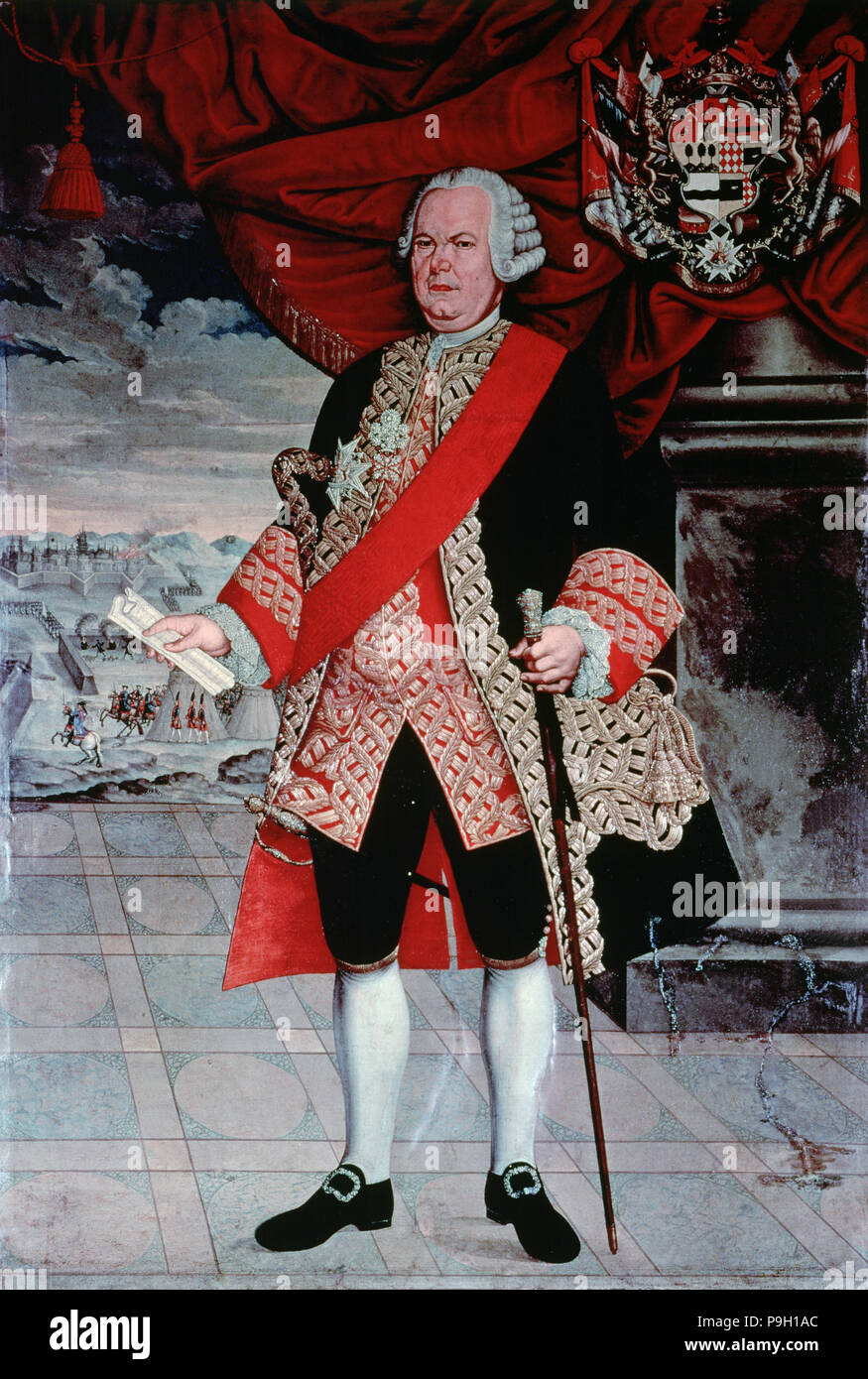 Manuel de Amat i Junyent (1704-1782), president of the General Captaincy of Chile and Viceroy of … Stock Photo